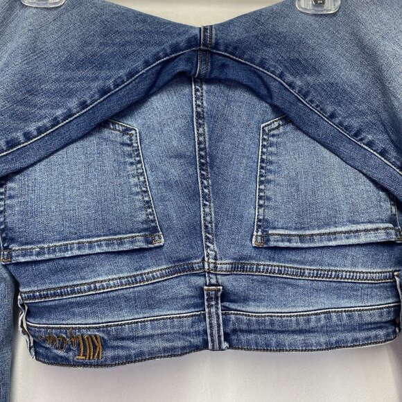 KUT from the Kloth Carlo Ankle Skinny Button Fly Jeans Women 10 Mid-Rise Stretch - Picture 6 of 16